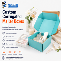 Boîte en carton ondulé personnalisée, de luxe, durable, pliable, à emballage plat, avec impression de motifs, pour l'emballage cosmétique