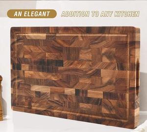 Bán Buôn Lớn Dày Nhà Bếp Thớt Hội Đồng Quản Trị Sang Trọng Hữu Cơ End Hạt <span class=keywords><strong>Butcher</strong></span> Khối Keo Gỗ Cắt Hội Đồng Quản Trị Số Lượng Lớn Bằng Gỗ - Product Image 4