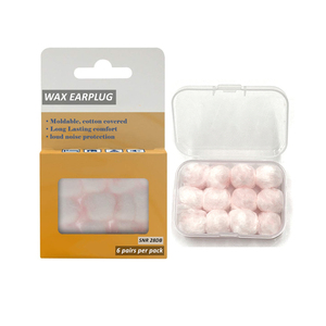 Bouchons <span class=keywords><strong>d</strong></span>'oreilles en <span class=keywords><strong>cire</strong></span> à prix <span class=keywords><strong>d</strong></span>'usine, SNR28dB, certifiés CE, pour dormir, nager, anti-bruit et étanches, 6 paires par lot - Product Image 1