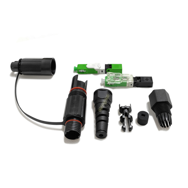 Field Assembly Waterproof Fiber Optic Connector Reinforced Optical Connector Compatible with Corning OptiTap