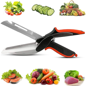 <span class=keywords><strong>Ciseaux</strong></span> multifonctionnels en acier inoxydable 2 en 1 pour couper les légumes <span class=keywords><strong>Ciseaux</strong></span> pour la cuisine - Product Image 1