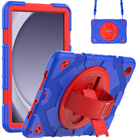Étui robuste rotatif pour Samsung Galaxy Tab A9 PLUS S9 FE S10 PLUS housse de support d'armure avec bandoulière Funda