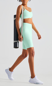 <span class=keywords><strong>Pantaloncini</strong></span> sportivi da Fitness in bicicletta Leggings <span class=keywords><strong>stretti</strong></span> a vita alta da ginnastica <span class=keywords><strong>pantaloncini</strong></span> da Yoga senza cuciture <span class=keywords><strong>neri</strong></span> da donna - Product Image 2