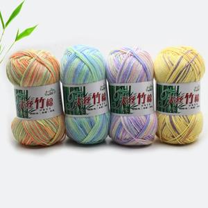 Tay Đan Sợi Bông Tre Chất Lượng Cao Hữu Cơ Tre Bé Sợi Bông 50G/Bóng Ưa Thích Crochet Tre Pha Trộn Sợi - Product Image 3