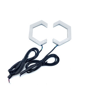Anillos Halo LED ADT Hexagonales de 70mm, 80mm, 86mm, 90mm, Tamaño OEM, RGBW, Control por Aplicación, Ojos de Ángel - Product Image 1