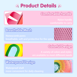 Zaino per Bambini 3D a Forma di Arcobaleno, Impermeabile in PVC, per <span class=keywords><strong>Asilo</strong></span> e Scuola, per Bambini e Bambine di 3-5 Anni - Product Image 4