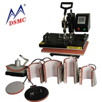 Vente directe d'usine 8 en 1 Combo Machine de transfert de chaleur par sublimation Heatpress Machine d'impression de t-shirt