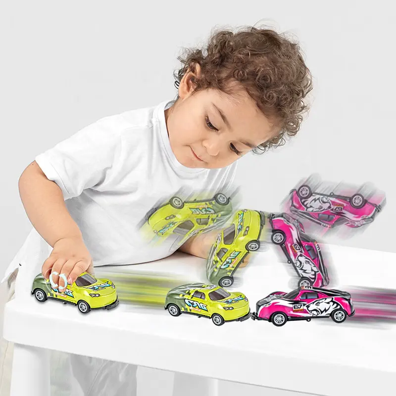 गर्म बेचने बच्चों के गुलेल 360 फ्लिप डंप ट्रक धातु लोहा मार करने के लिए वापस कार खिलौना कार मॉडल मिनी कार