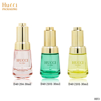 HUCCI flacon compte-gouttes en verre de sérum de soin de la peau vide personnalisable D40 30ml