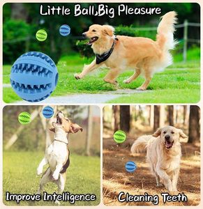 Natural Rubber Dog Puzzle Interactive Treat <b>Bite</b> Resistant Watermelon Chew Ball Toy Durable Puppy Toys Slow Feeder Play Teeth - Product Image 4