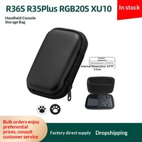 Étui de voyage rigide compatible avec ANBERNIC R36S, incluant 2 capuchons de joystick et un kit d'accessoires de jeu