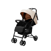 Poussette de haute qualité pour bébé, cadre en acier inoxydable, capacité de charge de 15 kg, design pliable, modèle en polyester T09A