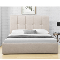 Tissu Willsoon Technology ensemble de meubles de chambre à coucher modernes en tissu doux taille King Size bon marché conception de boutons de lit