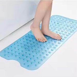 Alfombra de Baño Moderna de Lujo Antideslizante de PVC, Diseño Sólido, Impermeable, con Ventosas, Alfombrillas de Baño Novedosas para Interiores - Product Image 2