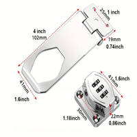Serrures à combinaison antivol sans clé en acier inoxydable pour armoire de chambre, serrures à code pour portes, armoires à chaussures et tiroirs