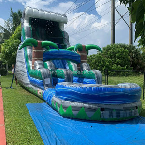 Toboggan gonflable le plus vendu toboggan aquatique commercial en PVC de 0.55mm toboggan gonflable amusant en plein air pour les locations de fêtes - Product Image 1