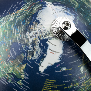 Globe terrestre vintage de 22,8 cm de diamètre, base en PVC et métal, images de dessins animés, rose, décoration pour la maison/le bureau, jouet éducatif, géographie - Product Image 5