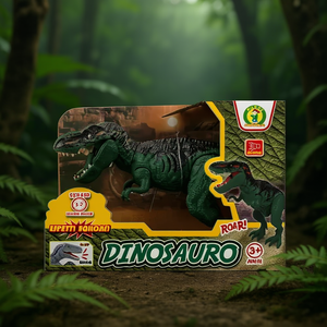 Dinosaurio con sonidos de 17 cm, juguete rugiente a pilas para niños mayores de 3 años - Product Image 2
