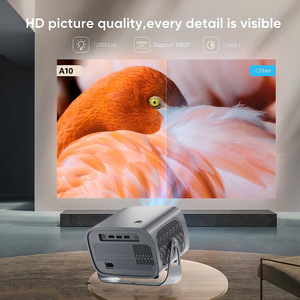 Mini projecteur portable A10 pour home cinéma, compatible Android 11, h713, BT 5.2, double WiFi 6, LED HD 4K 3D, 200 ANSI, 1080p, pour films et TV - Product Image 4