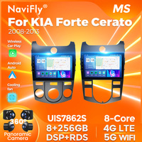 NaviFly Layar Qled Android Terbaru WIFI untuk KIA Forte Cerato 2008-2013 dengan Car Play Android Auto