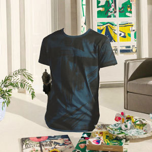 T-shirt col rond pour homme de haute qualité 100% coton, design uni décontracté, effet délavé, dernière collection, prix de gros, fabricant chinois - Product Image 3