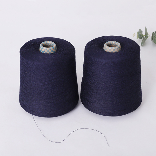 Color Dyeing Carded Combed Ring Spun Weaving Knitting Yarn NE 16/2 20/2 21/2 30/2 32/2 40/2 100% Polyester Dyed Combed Yarn
