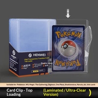 Картхолдер Henwei 35pt из ПУ кожи и пластика для PTCG, Yu-Gi-Oh, Magic the Gathering, жесткий защитный чехол для карт
