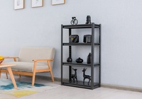 Étagère métallique à 4 niveaux de production authentique en usine, rayonnage de stockage métallique robuste pour entrepôt