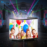 Écran LED d'intérieur sur mesure P2P2.5, flexible, ovale, pour comptoir, table LED, DJ, bar avant, hall d'exposition, comptoir