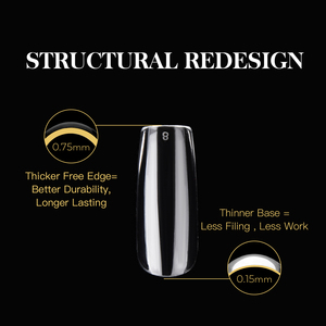 Pointes d'ongles en gel souple de haute qualité Couverture complète en gros Pointes d'ongles carrées coniques de taille 14 dans des boîtes - Product Image 5