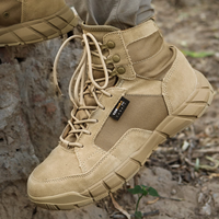 PTG chaussures de randonnée semelle en caoutchouc imperméable Cordura tactique Combat désert bottes de chasse pour hommes