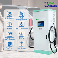 Station de recharge rapide pour véhicules électriques MAXPOWER OEM ODM commerciale OCPP 180 kW CHAdeMO DC avec double connecteur IP54