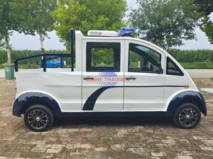 Carro de Golf Eléctrico de 2+2 Plazas, Mini Vehículo de Seguridad de Cuatro Ruedas con Batería para Jardín, Zoológico, Ferry, con Luz de Advertencia - Product Image 5