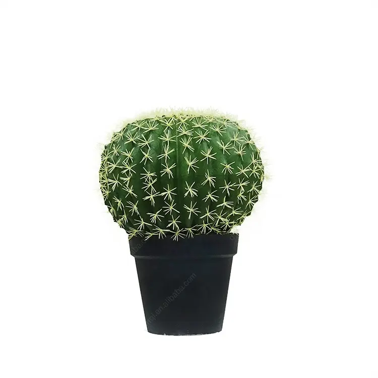 25-45センチメートルIndoor Ornamentalボール型プラスチック人工サボテン植物