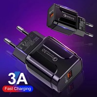 Cargador SKYLIGHT SK-PD01 18W USB-C PD QC3.0 con Enchufe US/EU, Ecológico, ABS Anti-Incendios, para Teléfonos, Laptops, Auriculares, Cámara - 5V/3A