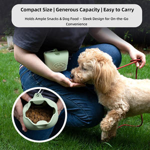 Pochette porte-gâteries pour chien en silicone avec crochet, pochette d'entraînement pour animaux de compagnie avec clips et fermeture magnétique - Product Image 2