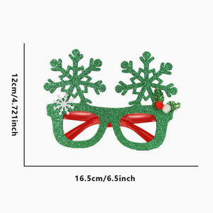 Lunettes décoratives à monture rouge et chapeau d'elfe rouge, à thème de Noël, pour fête de Noël, accessoire de costume de cosplay - Product Image 6