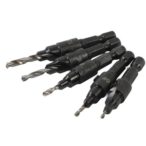 Juego de brocas avellanadoras para madera, broca cónica para orificios con tornillo hexagonal, herramientas de ferretería para avellanado y escariado - Product Image 3