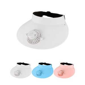 Casquette d'été personnalisable avec logo, visière réglable en plastique, mini-chapeau rigide rechargeable par USB avec ventilateur rafraîchissant pour femme - Product Image 2