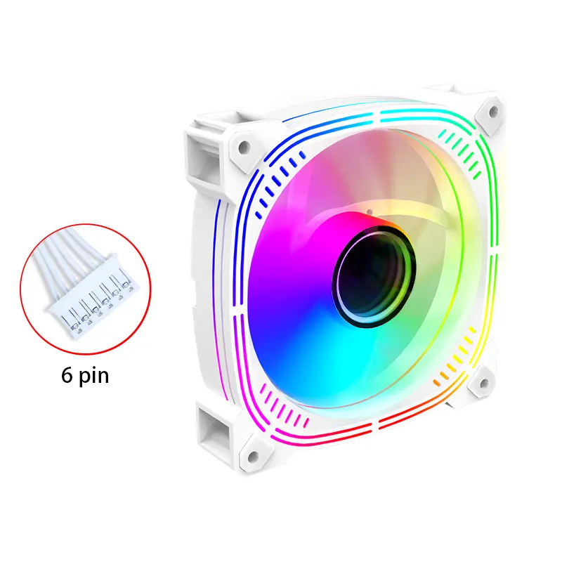 2023 New Style Factory Price RGB 120mm Fan Case ATX Gaming Fans   cooling Colorful Computer Towers Cooler ARGB Fan Free Sample