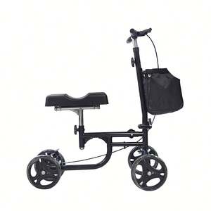 Carrozzina Pieghevole, Deambulatore con Ruote, Ausilio per la Deambulazione per Disabili, Bastone Manuale ed Elettrico, Rollator per Anziani - Product Image 2