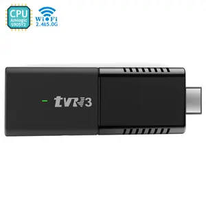 Clé TV Android 4K 2GB RAM 16GB ROM Double Wifi 2.4G/5.G WiFi BT 4.0 1080P FHD Amlogic TV Stick