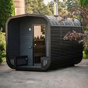 ساونا بخار جاف كهربائية صغيرة تعمل بالأشعة تحت الحمراء للاستخدام الخارجي مصنوعة من الخشب الصلب للفلل من شركة صينية - Product Image 6