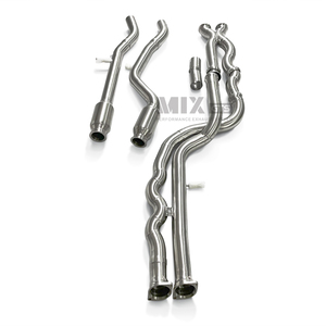 Para <span class=keywords><strong>BMW</strong></span> M3/M4 F80 F82 F83 S55 3,0 T 2014-2019 Acero inoxidable igual longitud tubo medio escape 2,76 pulgadas tubo medio de escape - Product Image 2