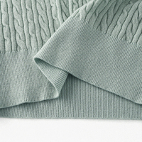Pull-over décontracté surdimensionné à col rond pour femme, style coréen, tricot côtelé chauve-souris avec fentes latérales, 100 % Lyocell, personnalisable
