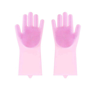 Gants de bain en silicone pour animaux de compagnie, anti-rayures, anti-morsure, outil de bain pour chien et chat - Product Image 6