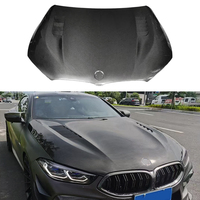 Capot moteur en fibre de carbone sèche pour BMW M8 Gran Coupé