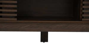 Aparador Minimalista Color Nogal FLORO de 1.4M, Mueble Buffet de Perfil Bajo y Elegante para Comedor Moderno y Almacenamiento en Apartamentos - Product Image 4