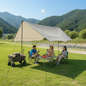 Auvent de camping portable extra large pour l'extérieur, protection solaire, abri contre la pluie quatre saisons, bâche pour campeur - Product Image 3