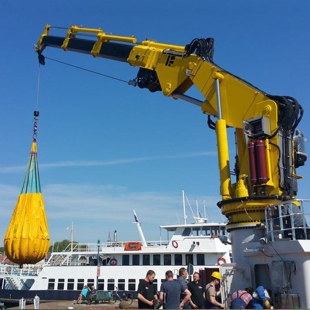 Hydraulic Marine Telescopic Deck Crane with Telescopic Boom for Vessel Port and Offshore Lifting Operations